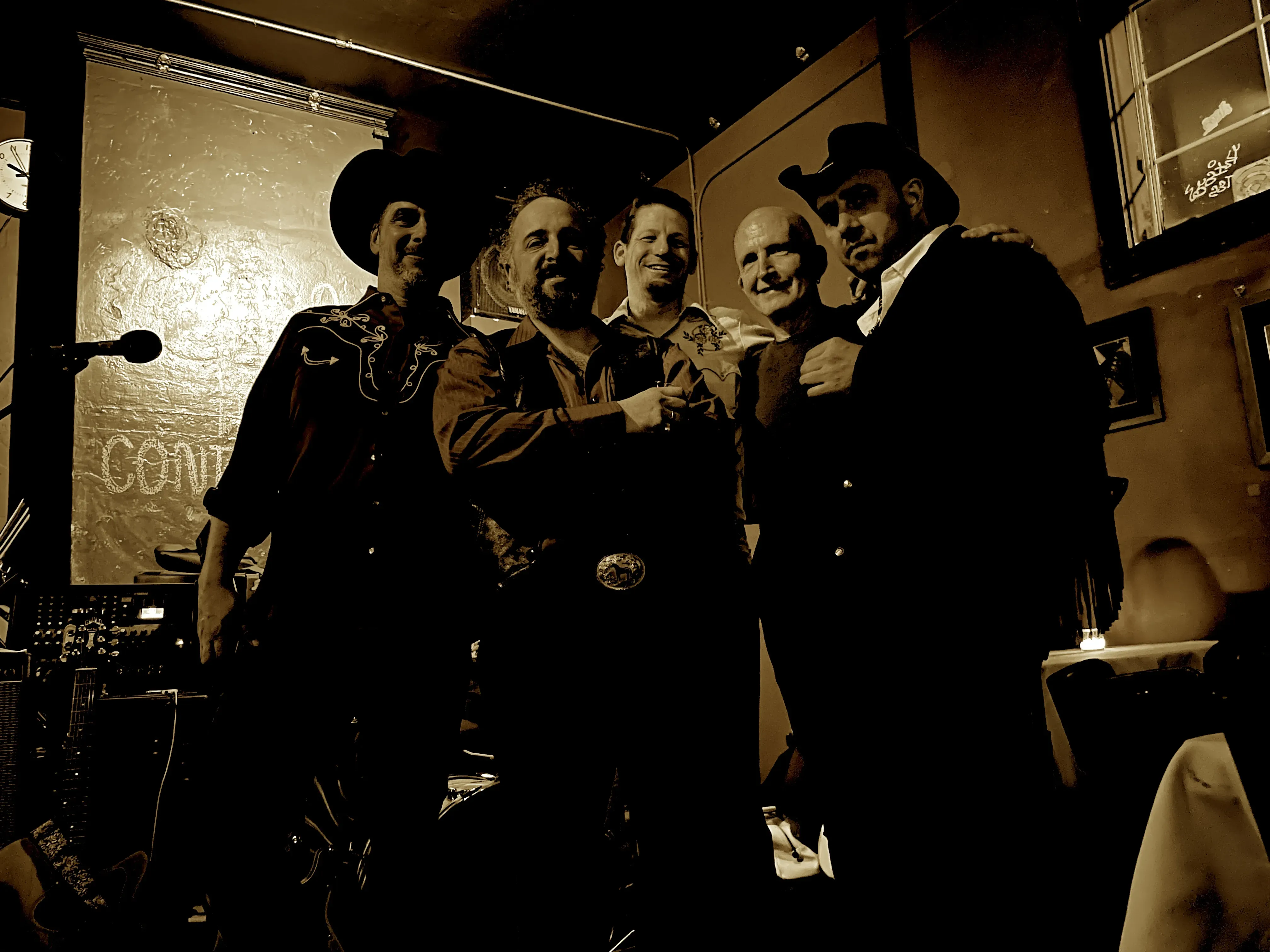 Group photo sepia